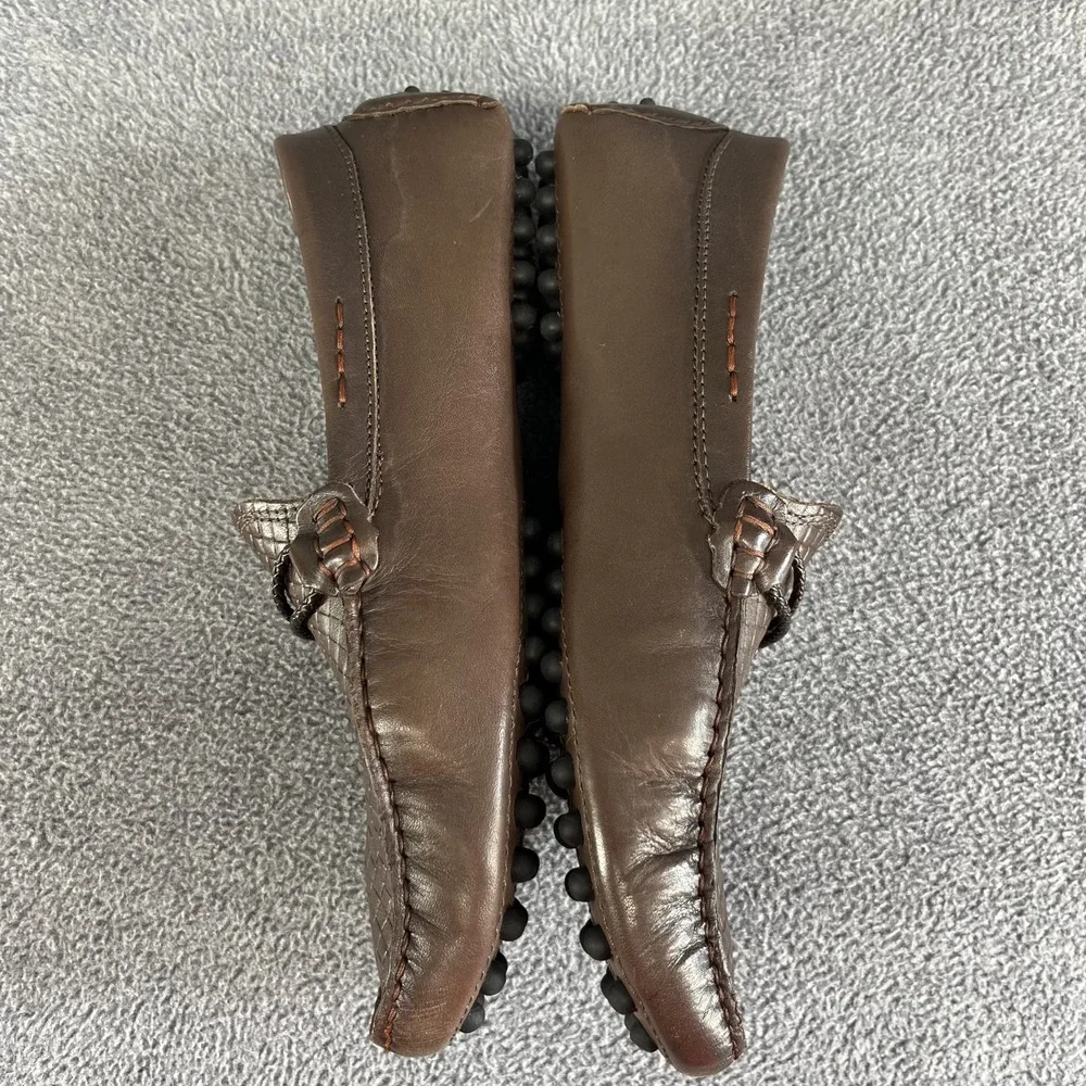 Mercanti Fiorentini Brown Driving Woven Horsebit Loafer Men's MF18125 Size 9.5 M